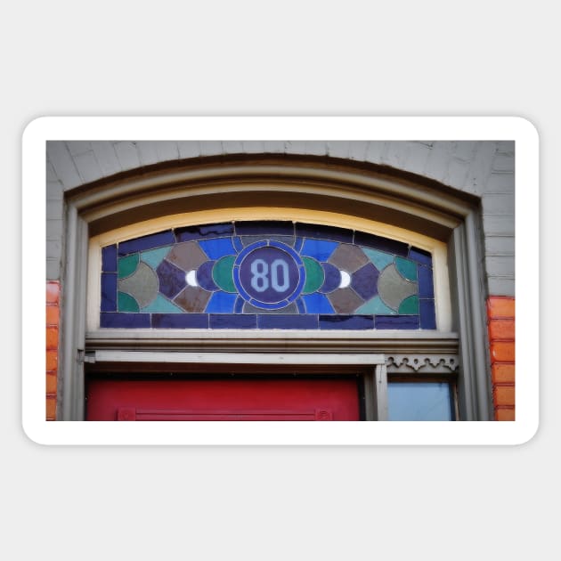 Stained Glass address Sticker by srosu